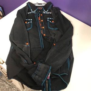 Woman’s vintage roar western shirt